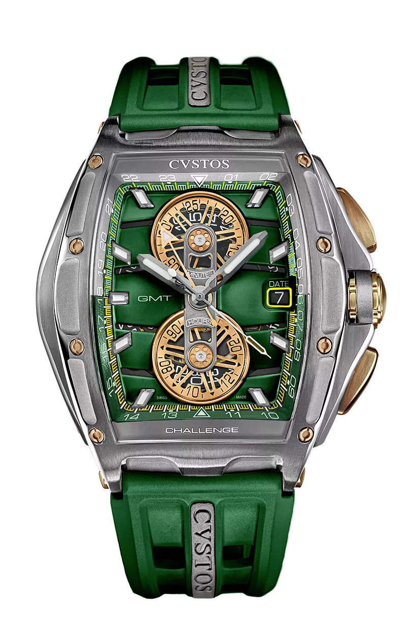 Chrono GMT Steel / Green Dial