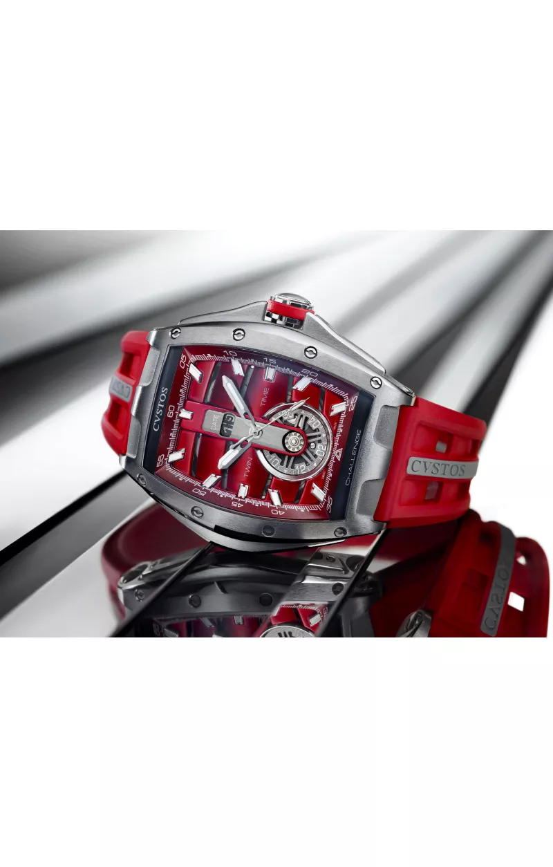 Cvstos the Time Keeper - Twin-Time Red Dial