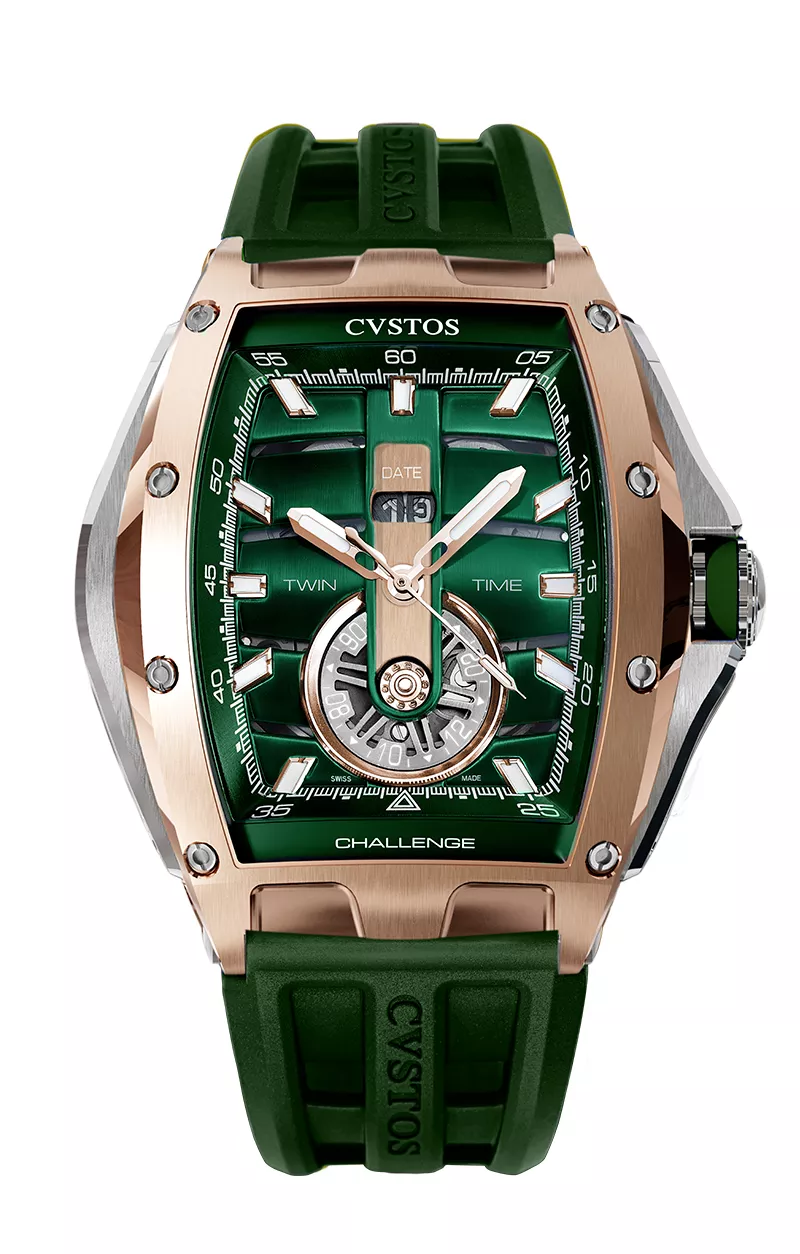 Cvstos the Time Keeper - Twin-Time 5N Green Dial