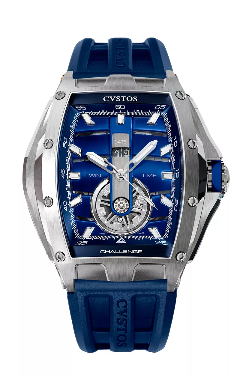 Cvstos the Time Keeper - Twin-Time Blue Dial