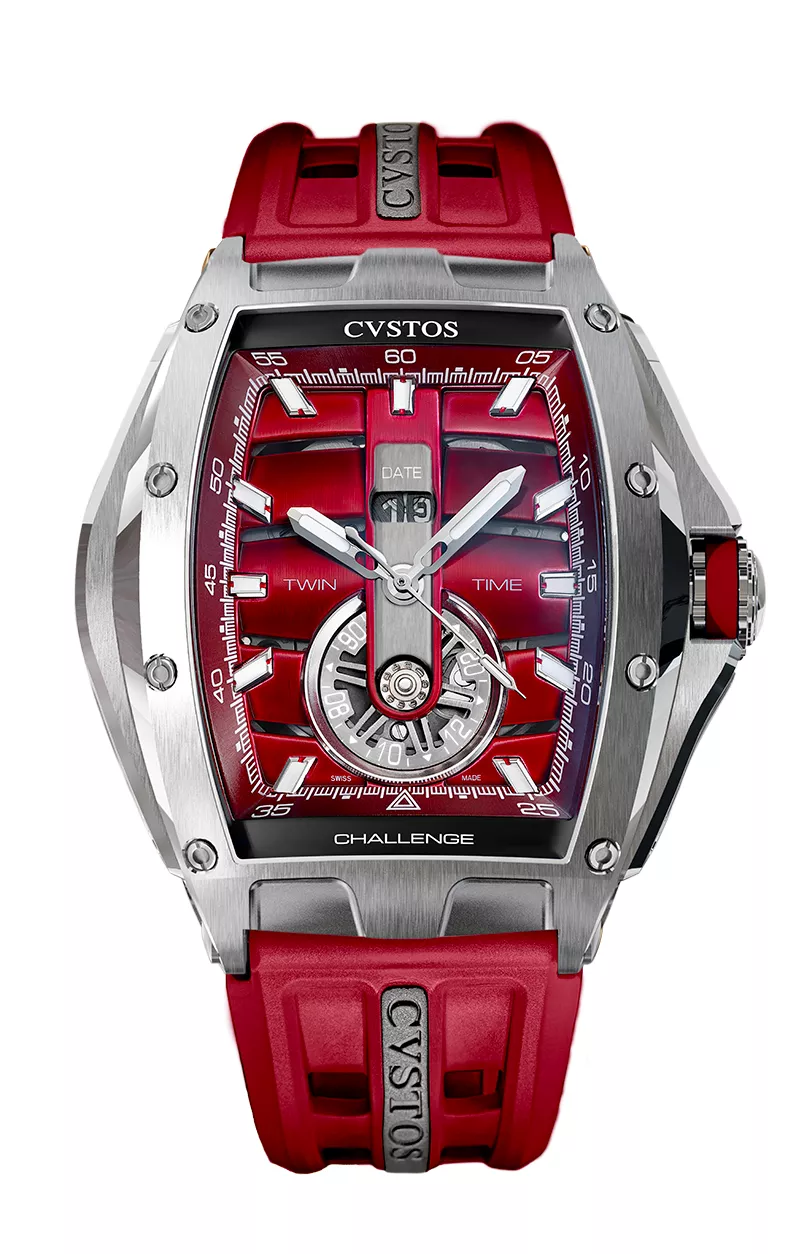 Cvstos the Time Keeper - Twin-Time Red Dial