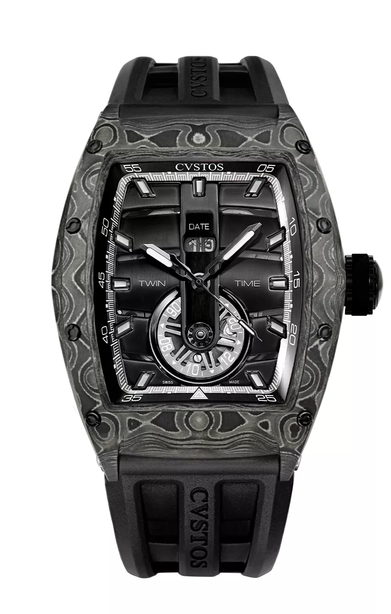 Cvstos the Time Keeper - Twin-Time Carbon / Nardo Dial