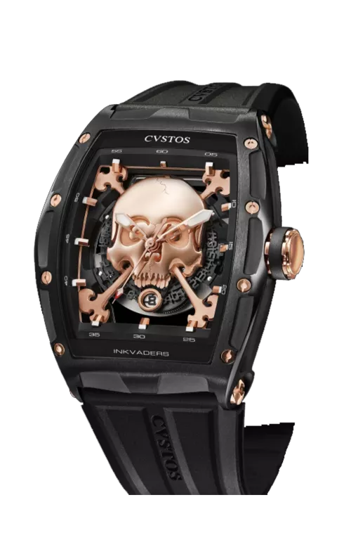 Cvstos the Time Keeper - Jetliner Skull Inkvaders Black Steel / 5N