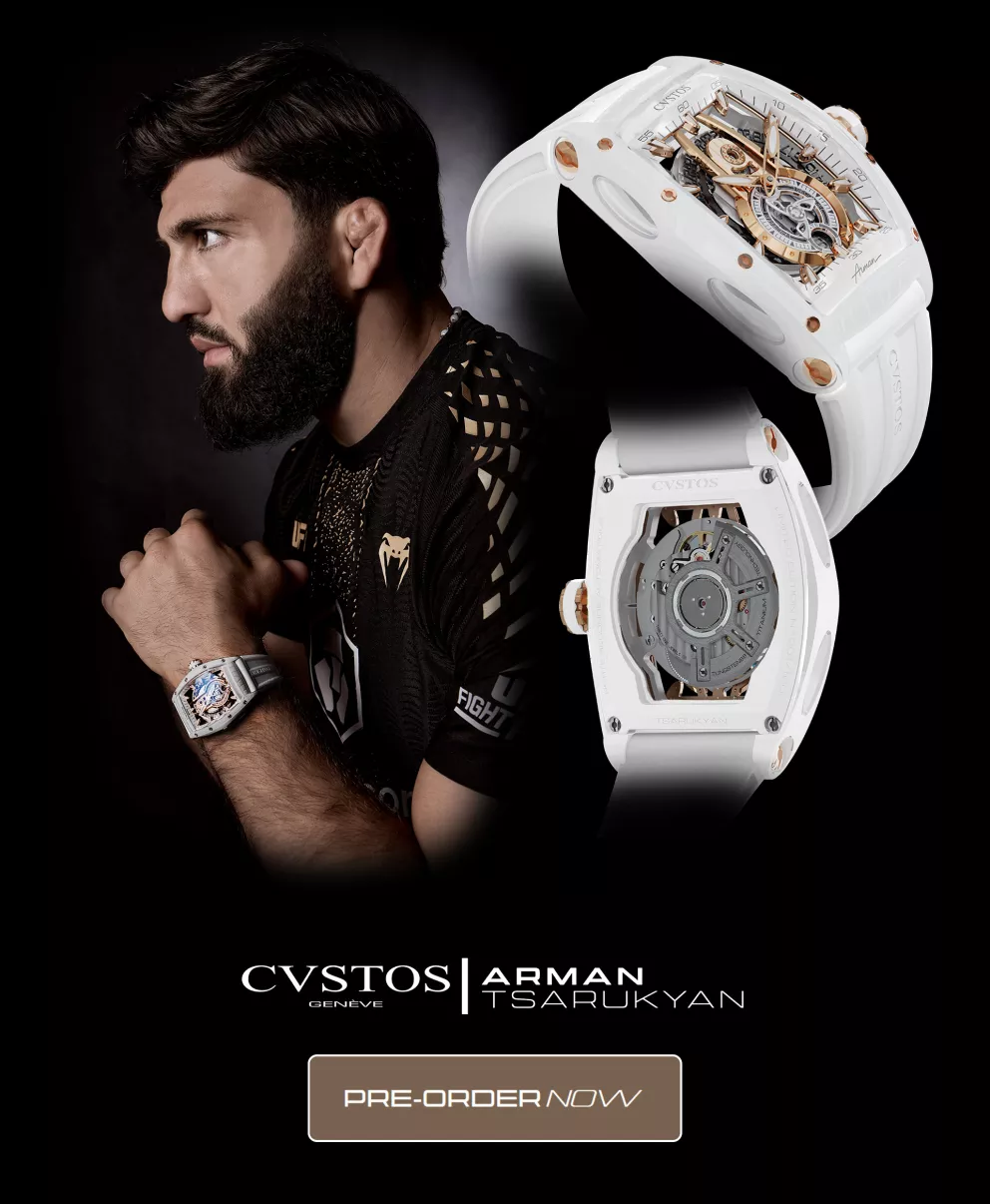 Pre-order Arman's Tsarukyan first Watch Edition with Cvstos Genève