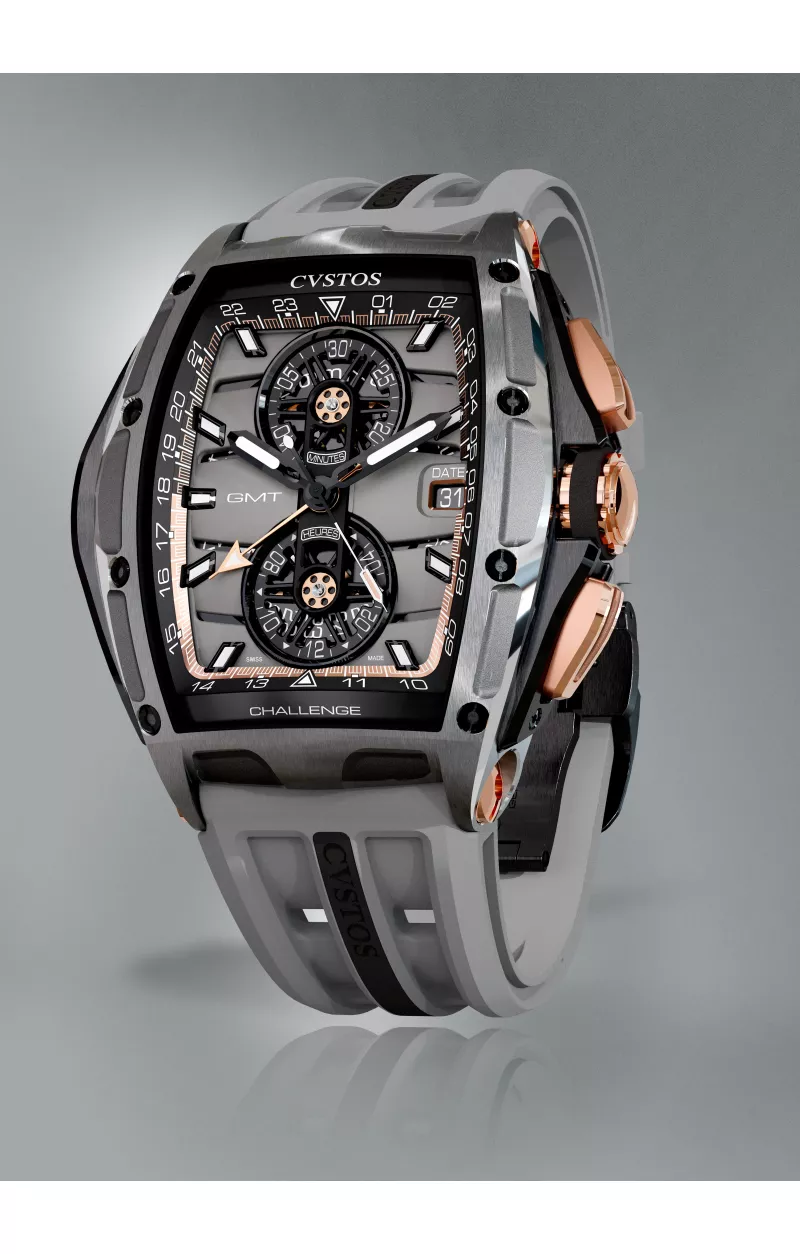 Cvstos the Time Keeper - Chrono GMT - Dark Grey Steel