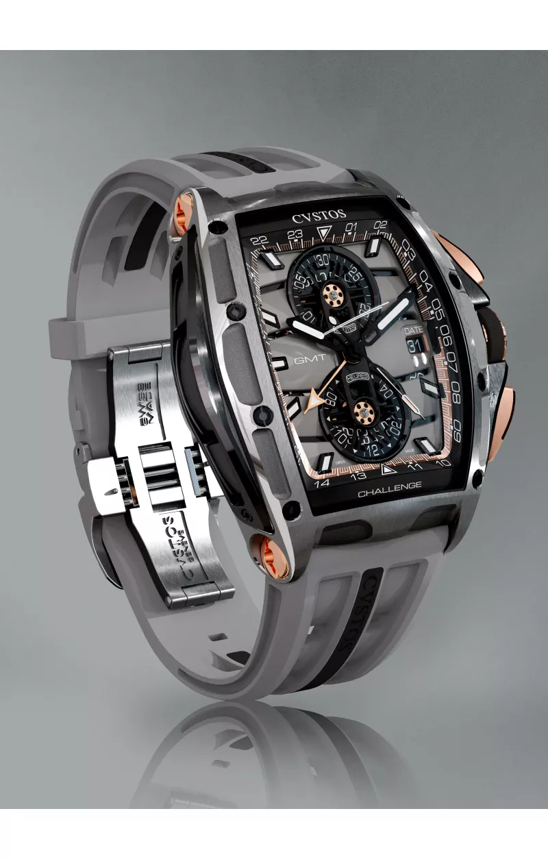 Cvstos the Time Keeper - Chrono GMT - Dark Grey Steel